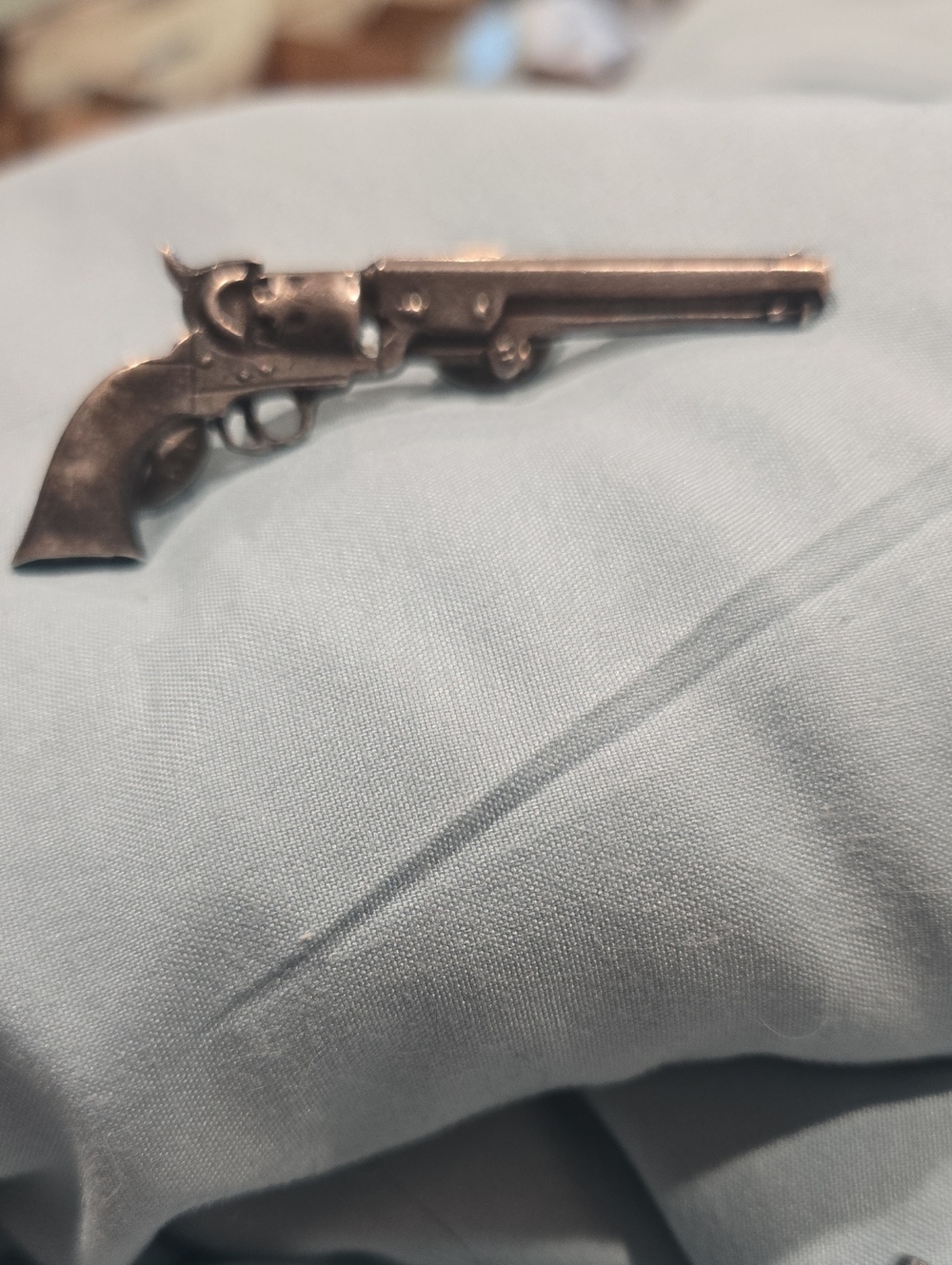 Vintage Pewter Firearm Pin